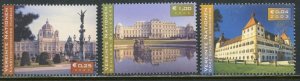 UNITED NATIONS VIENNA Sc#327-328, 335 2003 Added Values Complete MNH