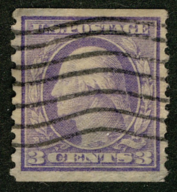 US #456 SCV $170.00 VF used, terrific color, nice large margins,  thins,  VER...