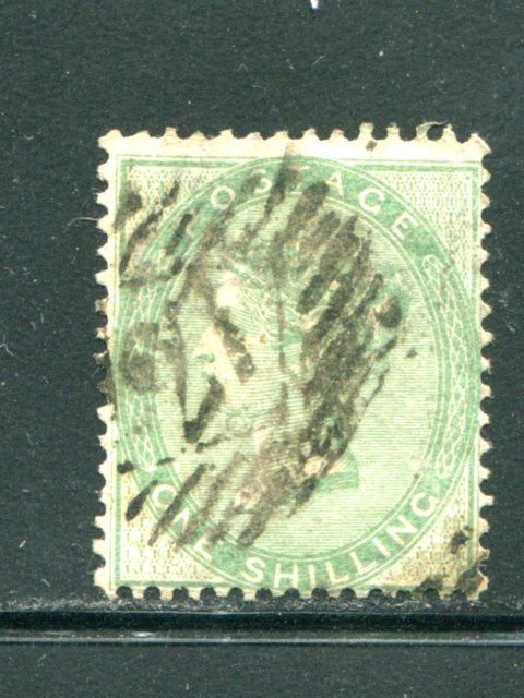 Great Britain #28  used F-VF #27 cancel