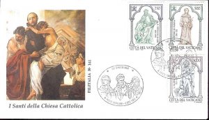 1995 - VATICAN - Scott #993-995 - FDC