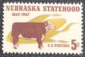 US #1328 MNH Single Nebraska SCV $.25