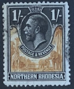 NORTHERN RHODESIA 1925 1/- SG10 USED