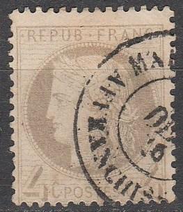 France #52  F-VF Used  CV $45.00  (A8606)