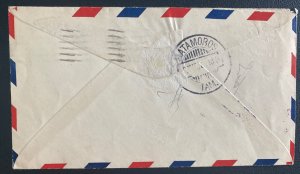 1929 Brownsville TX USA First flight Airmail Cover FFC To Matamoros Mexico