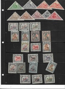 NYASSA COLLECTION ON STOCK SHEET ALL MINT