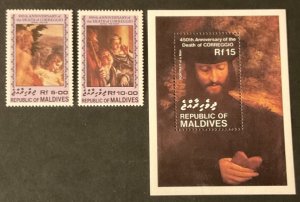 Maldives Scott #1076-8 never hinged