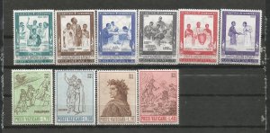 Vatican 404-409,410-413 MNH