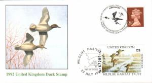 #UK3 Green-Winged Teal Fleetwood FDC