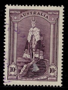 AUSTRALIA GVI SG177, 10s dull purple, FINE USED. Cat £17.