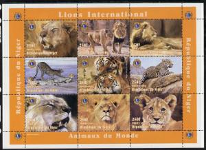 Niger Republic 1998 Animals of the World #2 (Big Cats) pe...