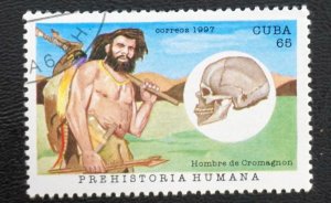 CUBA Sc# 3881  PREHISTORIC MAN  65c 1997  used / cto