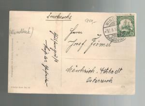 1910 Windhoek  German Southwest Africa Postcard Cover Garden view Real Picture