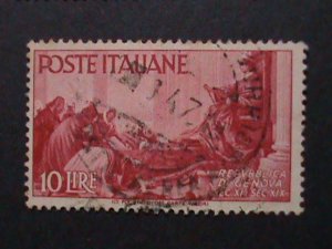 ​ITALIY-1930 OVER 92 YEARS OLD HIGH CATALOG VALUE USED STAMPS VERY FINE