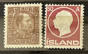 Iceland #39 & 95 Used- SCV=$21.00*