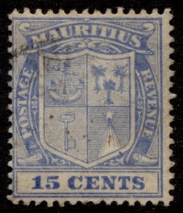 Mauritius #133 Arms Type Used CV$0.50