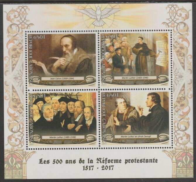 GABON - 2017 - The Reformation - Perf 4v Sheet - MNH - Private Issue