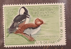 Scott RW35 1968 $3.00 Duck Stamp MNH Nice Stamp SCV - $65.00