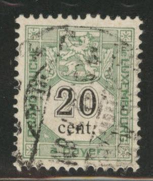 Luxembourg Scott J4 Used postage due 1907