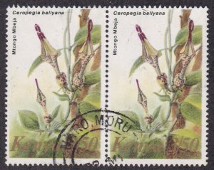 Kenya # 257, Flowers,Used Pair, 1/3 Cat.