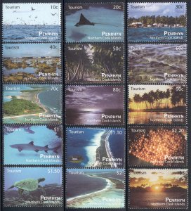 Penrhyn Is.- 2011 Tourism set of 15 487-501 cv 23.00