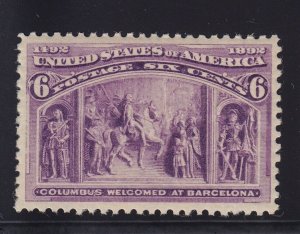 235 VF-XF OG mint never hinged with nice color cv $ 150 ! see pic !