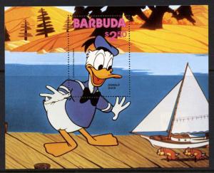 Barbuda 487 MNH Disney, Donald Duck, Yacht