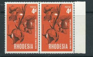 Rhodesia SG 421 1  MUH  1 MVLH  margin pair