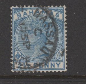 BAHAMAS # 28a used  F-VF cds dk blue