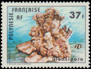 French Polynesia #311-312, Complete Set(2), 1979, Marine Life, Hinged