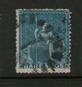 Barbados 1861 Sc 14a FU