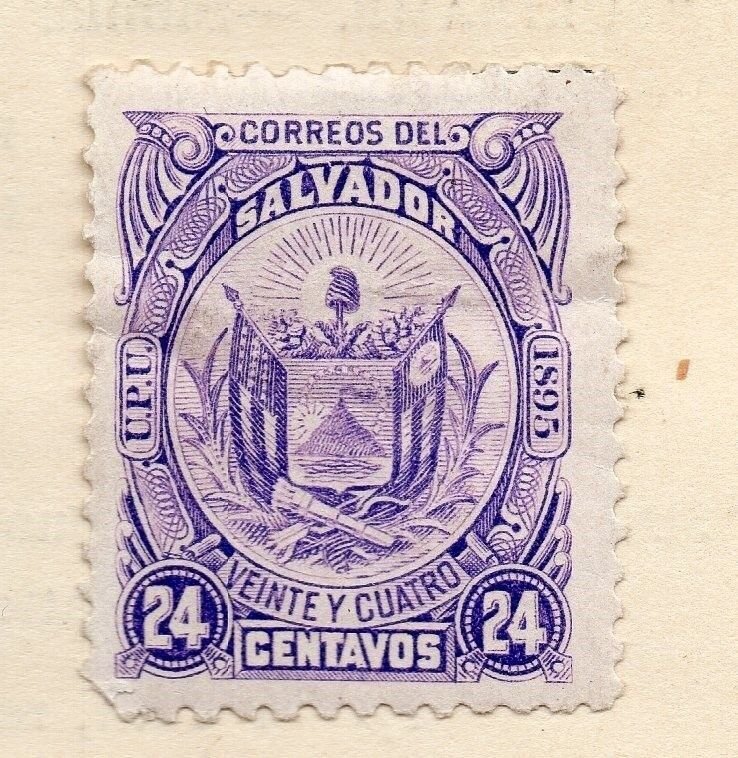 Salvador 1895 Early Issue Fine Mint Hinged 24c. 162548