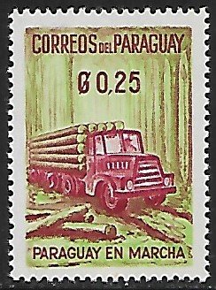 Paraguay # 577 - Truck with Logs - MNH  -{BRN2}