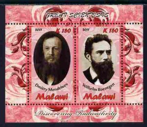 MALAWI - 2011 - Mendeleev & Roentgen - Perf 2v Sheet - MNH - Private Issue