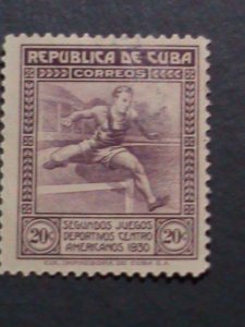 ​CUBA-1930 SC# 303 -2ND CENTRAL AMERICAN ATHLETIC GAMES-KEY STAMP- MINT VF