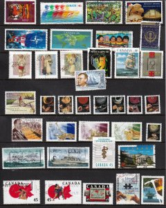 Canada 1998-1999  - Used group of 37 Stamps