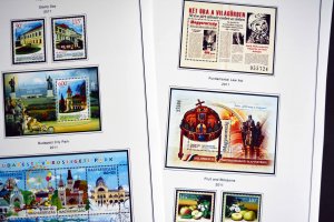 COLOR PRINTED HUNGARY 2011-2015 STAMP ALBUM PAGES (45 illustrated pages)