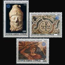 CYPRUS 1982 - Scott# 581-3 Culture Heritage Set of 3 NH