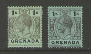 Grenada 1913 KGV Sc 85a,85b MH