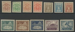 Poland 109-120 * mint HR (B 275)