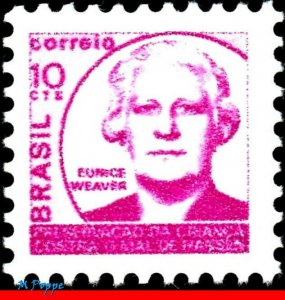 RA17 BRAZIL 1973 HANSEN DISEASE, LEPROSY, HANSENIASIS, EUNICE WEAVER MI# Z18 MNH