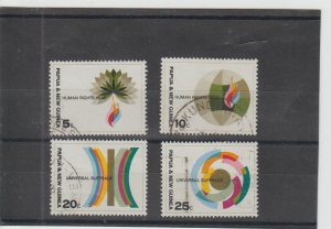 Papua New Guinea  Scott#  261-264  Used  (1968 Human Rights Year)