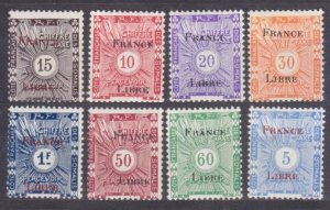 1943 Cote Francaise de Somalis P21-P28 MLH Overprint - # 1-8 18,00 €