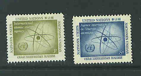 UN NEW YORK ISSUE # 59-60 MNH COMPLETE SET