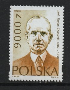 Poland  #3205  MNH  1994 Znaniecki