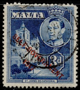 Malta #214 Self Government Overprint Issue Used