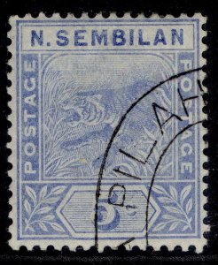 MALAYSIA - Negri Sembilan QV SG4, 5c blue, FINE USED. Cat £48. CDS