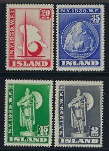 Iceland Scott 213-216 Mint Hinged