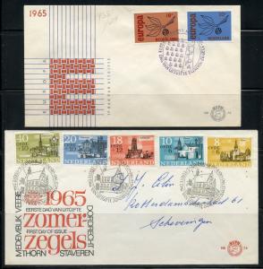 NETHERLANDS LOT OF 12 FIRST DAY COVERS  AS SHOWN