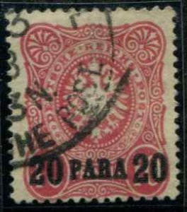 German Offices Turkey SC# 2  20p on 10pf o/p on Germany Used