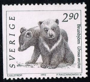 Sweden #1922 Brown Bear Cubs; Used (0.30)